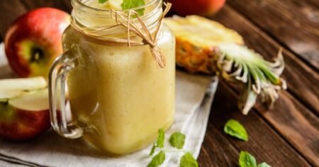 Smoothie de prestígio vegano: Um sabor tropical refrescante!