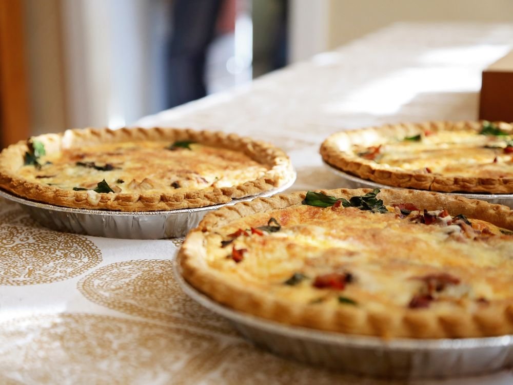 Quiche de espinafre sem lactose